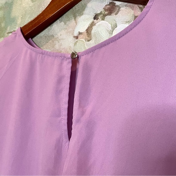 Vince Camuto Purple Blouse Medium - Picture 3 of 4